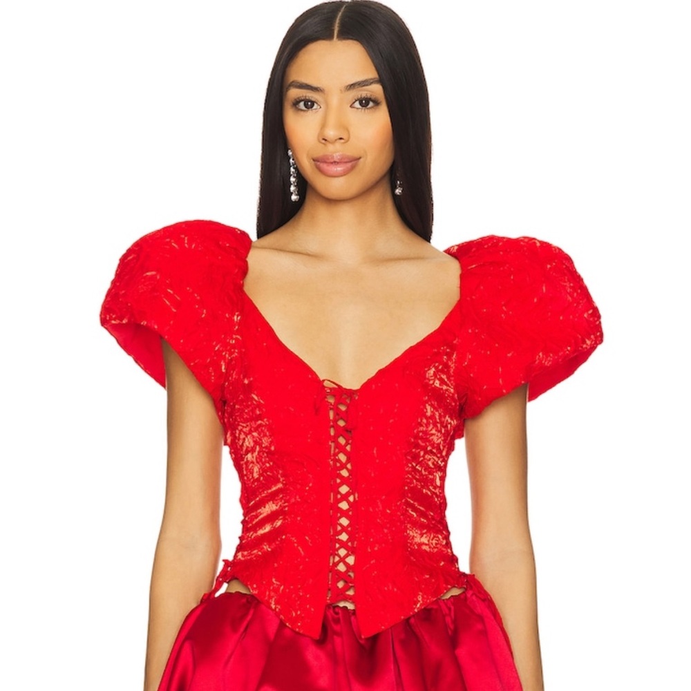 For Love and lemon organza top